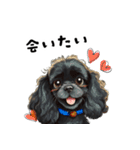 毎日使える大人可愛い黒アメコカ（個別スタンプ：3）