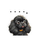 毎日使える大人可愛い黒アメコカ（個別スタンプ：6）