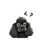 毎日使える大人可愛い黒アメコカ（個別スタンプ：35）