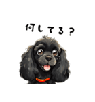 毎日使える大人可愛い黒アメコカ（個別スタンプ：36）