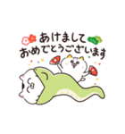 再販★動く！ねこちゃんだもの♪冬・お正月（個別スタンプ：21）