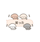 吹き出しで遊んでるトイプードル（個別スタンプ：26）