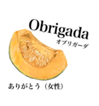 国産かぼちゃ 【ポルトガル語】（個別スタンプ：6）