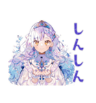 お姫様の冬★ファンタジー物語（個別スタンプ：14）