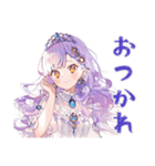 お姫様の冬★ファンタジー物語（個別スタンプ：21）