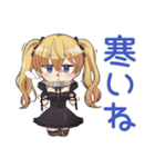 金髪ゴスロリの女の子★冬（個別スタンプ：4）