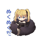 金髪ゴスロリの女の子★冬（個別スタンプ：9）