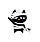 黒ねこ ハロウィン（個別スタンプ：3）