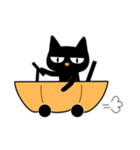 黒ねこ ハロウィン（個別スタンプ：4）