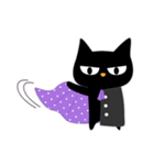 黒ねこ ハロウィン（個別スタンプ：6）