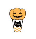 黒ねこ ハロウィン（個別スタンプ：10）