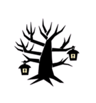 黒ねこ ハロウィン（個別スタンプ：14）