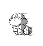 バスケ部女の子。（個別スタンプ：5）