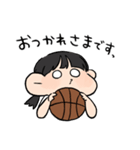 バスケ部女の子。（個別スタンプ：19）