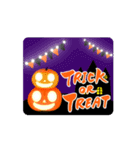【動く】筆文字でハロウィン（個別スタンプ：1）