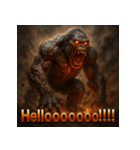 アンデットゴリラ【絶叫パワー】（個別スタンプ：3）