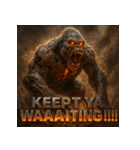 アンデットゴリラ【絶叫パワー】（個別スタンプ：4）