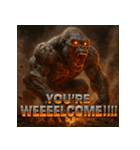 アンデットゴリラ【絶叫パワー】（個別スタンプ：17）