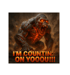 アンデットゴリラ【絶叫パワー】（個別スタンプ：25）