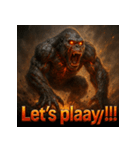 アンデットゴリラ【絶叫パワー】（個別スタンプ：35）