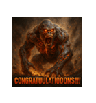 アンデットゴリラ【絶叫パワー】（個別スタンプ：36）