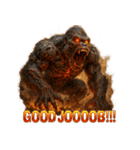 アンデットゴリラ【絶叫パワー】（個別スタンプ：37）