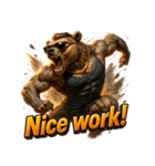 アクロバティックベア（個別スタンプ：1）