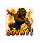 アクロバティックベア（個別スタンプ：10）