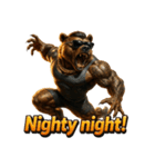 アクロバティックベア（個別スタンプ：22）