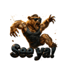 アクロバティックベア（個別スタンプ：25）