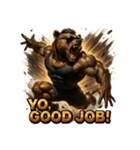 アクロバティックベア（個別スタンプ：28）