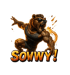 アクロバティックベア（個別スタンプ：31）