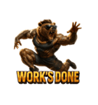 アクロバティックベア（個別スタンプ：35）