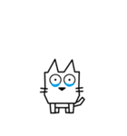 角張った猫のスタンプ2（個別スタンプ：10）