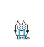 角張った猫のスタンプ2（個別スタンプ：12）