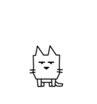 角張った猫のスタンプ2（個別スタンプ：13）