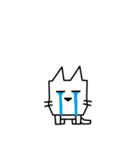 角張った猫のスタンプ2（個別スタンプ：14）