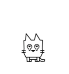 角張った猫のスタンプ2（個別スタンプ：16）