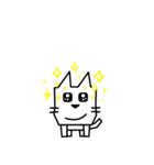 角張った猫のスタンプ2（個別スタンプ：20）