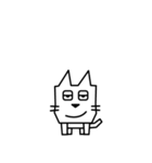 角張った猫のスタンプ2（個別スタンプ：23）