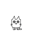 角張った猫のスタンプ2（個別スタンプ：25）