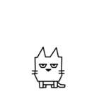 角張った猫のスタンプ2（個別スタンプ：26）