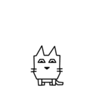 角張った猫のスタンプ2（個別スタンプ：27）