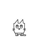 角張った猫のスタンプ2（個別スタンプ：31）