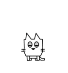 角張った猫のスタンプ2（個別スタンプ：32）