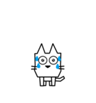 角張った猫のスタンプ2（個別スタンプ：33）