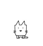 角張った猫のスタンプ2（個別スタンプ：35）