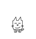 角張った猫のスタンプ2（個別スタンプ：36）