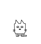 角張った猫のスタンプ2（個別スタンプ：37）