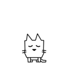 角張った猫のスタンプ2（個別スタンプ：38）